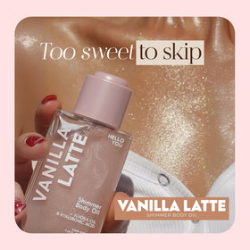 Hello You texture close-up displaying lightweight oil sheen and shimmer