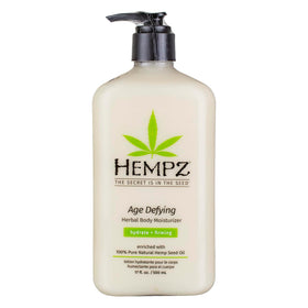 Hempz front pump bottle showing brand and large 17oz size for convenient use