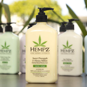Hempz application on arm illustrating quick absorption benefit
