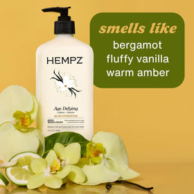 Hempz being applied to forearm showing fast absorption and smooth result