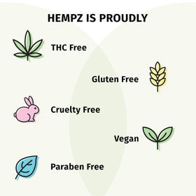 Hempz on bathroom shelf in lifestyle scene suggesting everyday luxury and convenience benefit