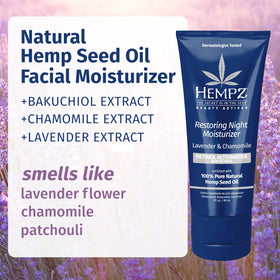 Hempz cream texture close-up highlighting lightweight, fast-absorbing hydration