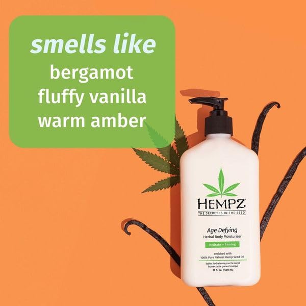 Hempz cream texture swatch demonstrating rich, fast-absorbing consistency benefit
