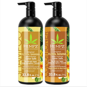 Hempz front packaging duo showing full bottles and fresh scent benefits
