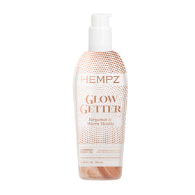 Hempz front bottle shot showing label and pump, highlights easy dispensing benefit