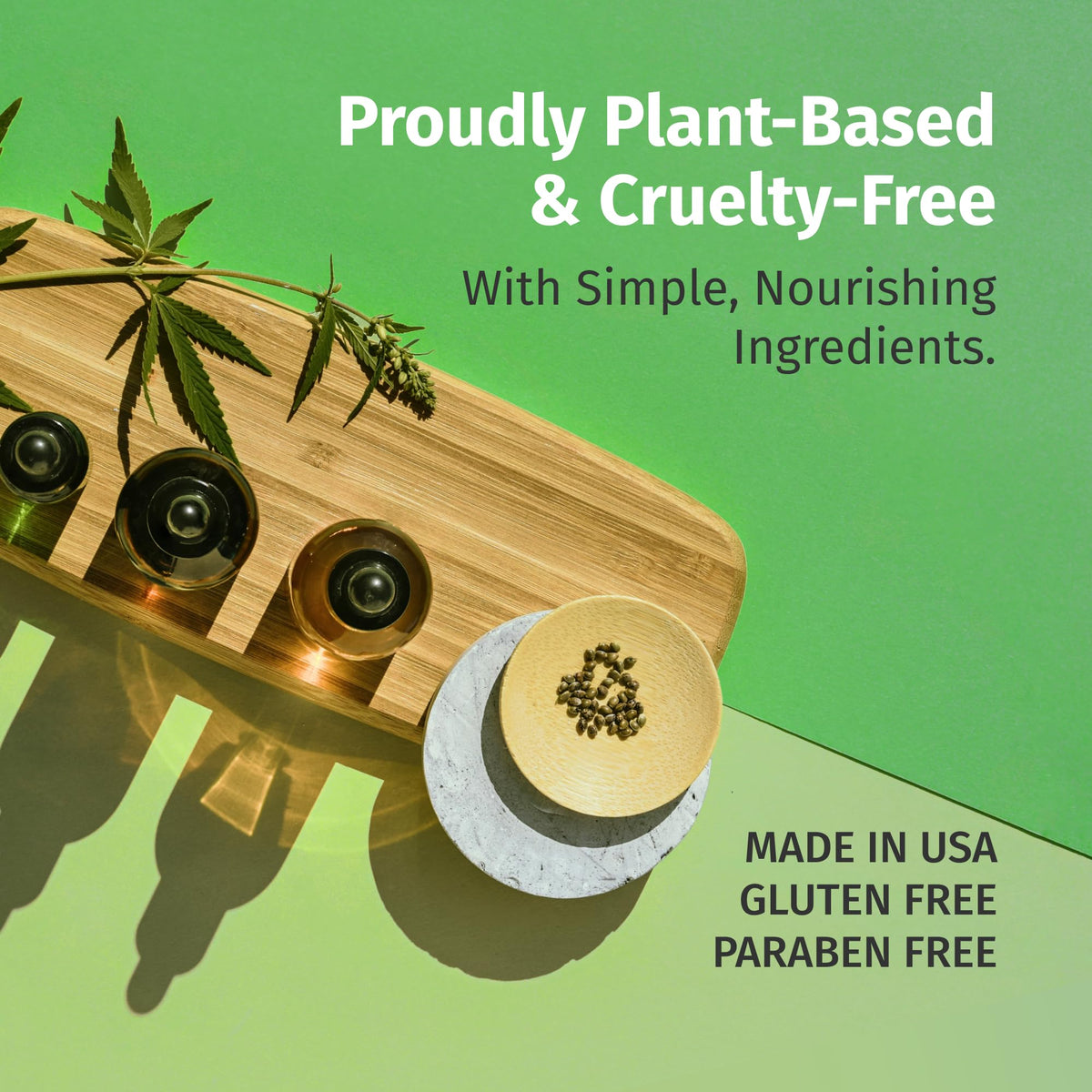 Hempz hemp seed oil ingredient shot showing nourishing omega benefits