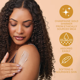 Hempz ingredients grouped: hemp seed oil, shea, aloe, shows nourishment