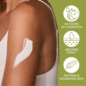 Hempz ingredients with hemp seed, shea, coconut highlighting nourishment