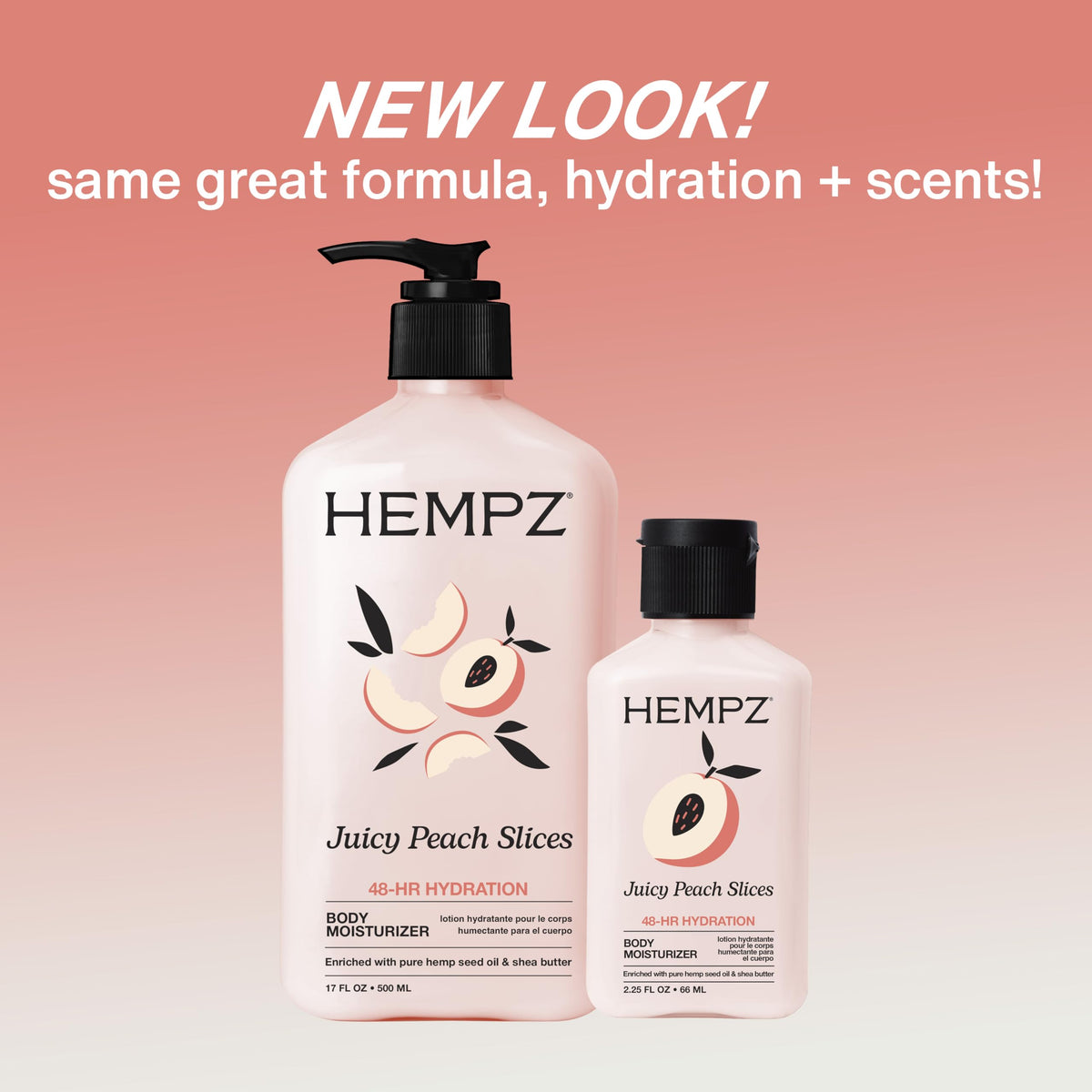 Hempz pump dispensing lotion for easy everyday application benefit