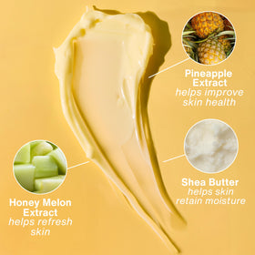 Hempz label close-up showing ingredients and clean, vegan product benefit