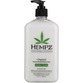 Hempz label close-up showing ingredients and vegan, paraben-free benefits
