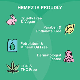 Hempz lotion on bathroom shelf illustrating routine-friendly placement