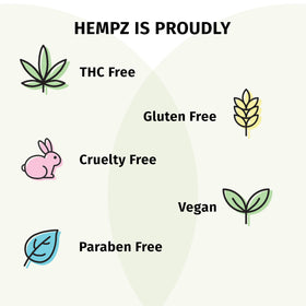 Hempz bottle styled on bathroom shelf conveying daily routine benefit