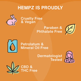 Hempz bottle on bathroom shelf styled to show everyday routine and calming benefit