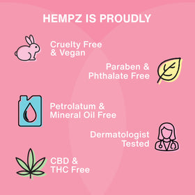 Hempz moisturizer styled on bathroom shelf conveying everyday routine and aesthetic benefit