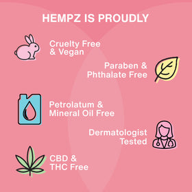Hempz bottle on bathroom shelf in lifestyle setting showing daily skincare convenience