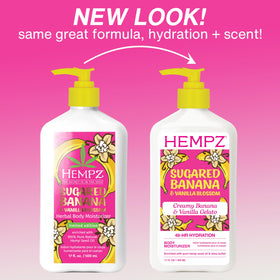 Hempz lotion dispensing pump with visible creamy texture for fast absorption