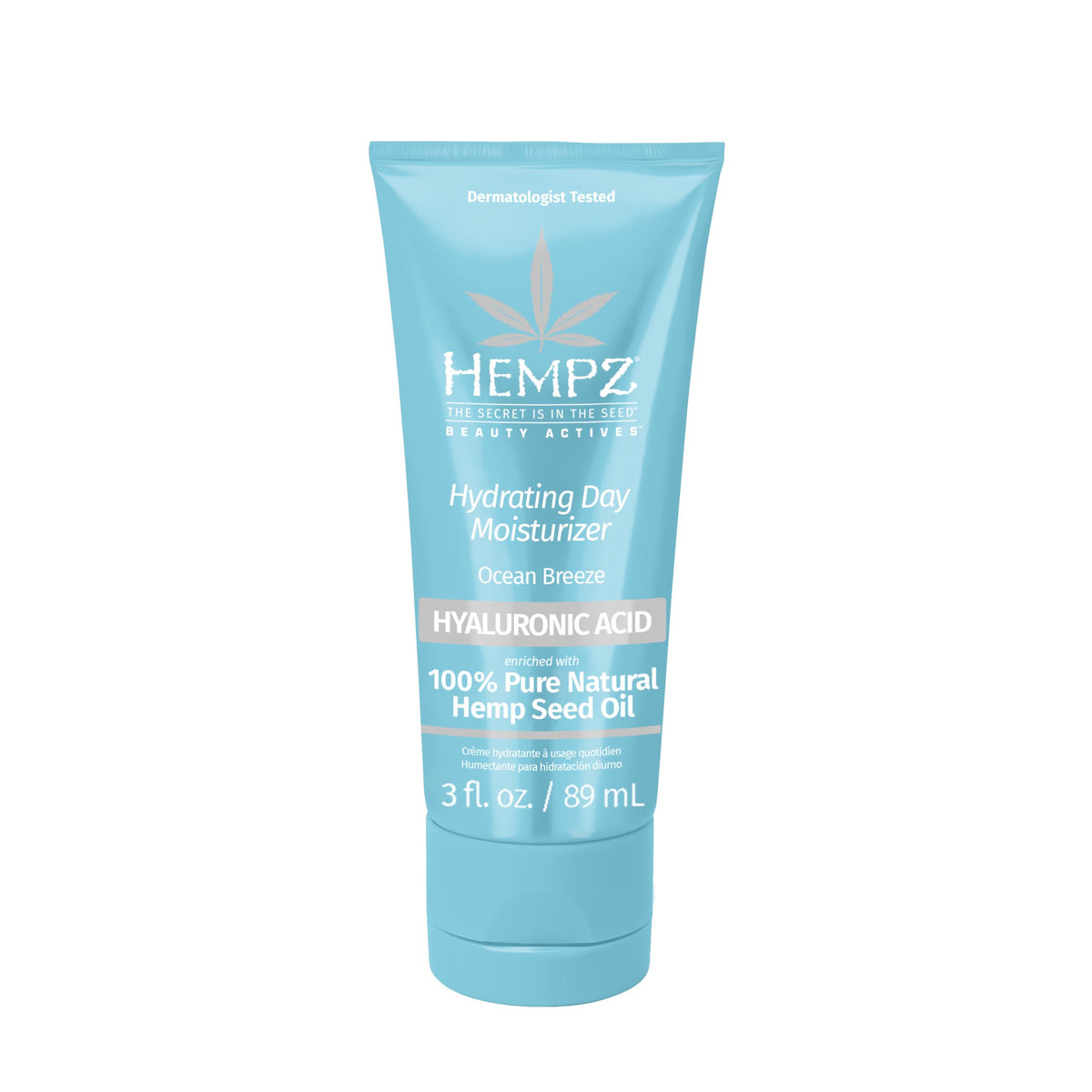Hempz jar front view showing product branding and 3 oz size for clear identification and trust