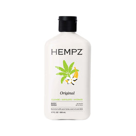 Hempz front bottle showing label and 17 fl oz size for clear product choice