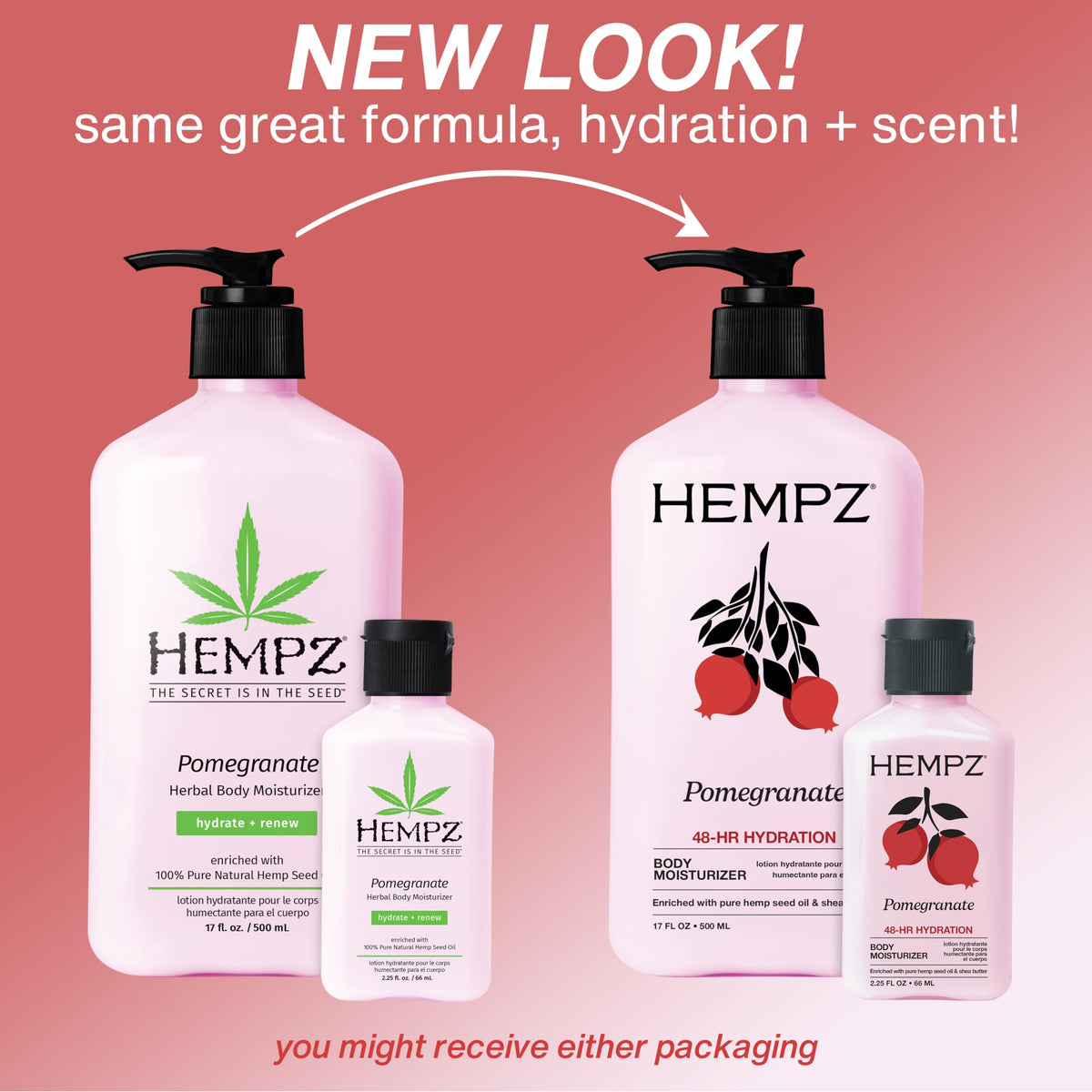 Hempz creamy lotion texture close-up demonstrating lightweight absorption