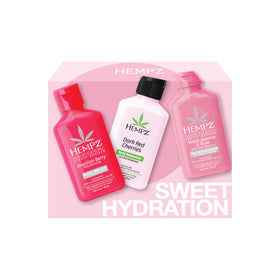 Hempz front packaging showing three mini lotions, compact gift-ready convenience