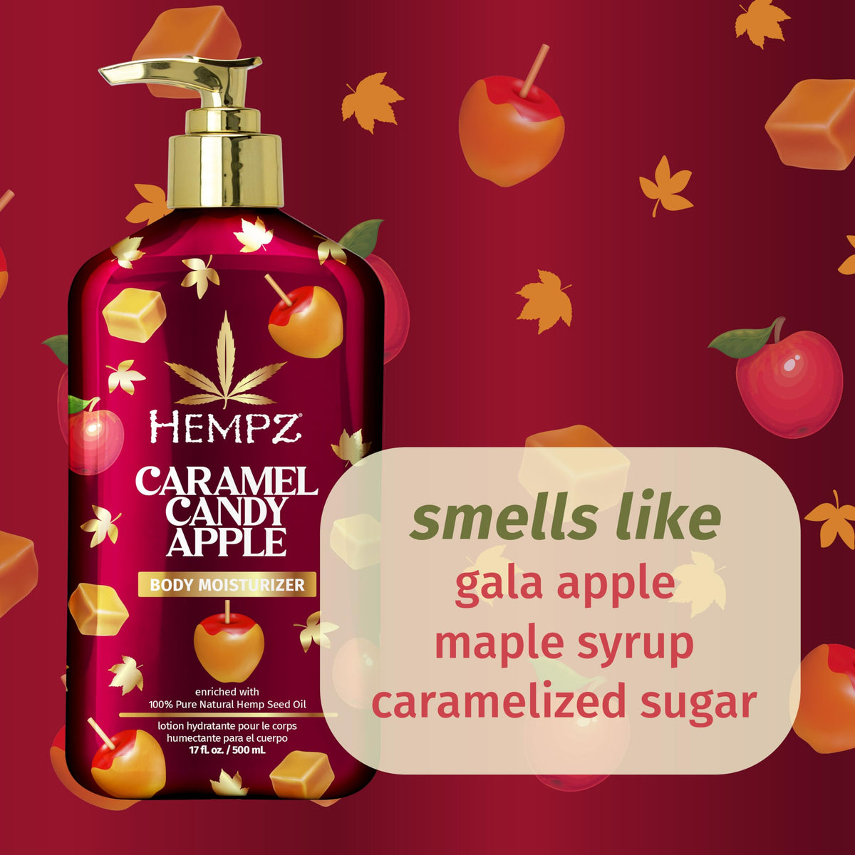 Hempz pump dispensing lotion demonstrating easy application and fast absorption benefit