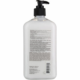 Hempz pump being dispensed into hand to show easy application and hygiene