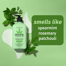 Hempz cream texture close-up showing lightweight non-greasy formula for soft skin