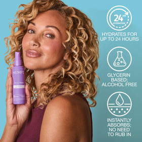Hempz product back label showing ingredients and alcohol-free benefit