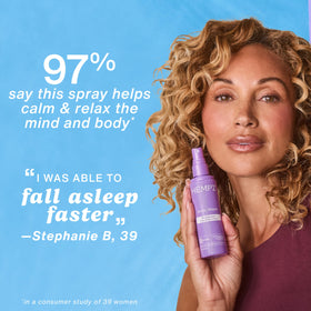 Hempz mist spray closeup emitting fine hydration mist for quick application