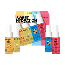 Hempz spray bottle close-up nozzle demonstrating easy, mess-free application