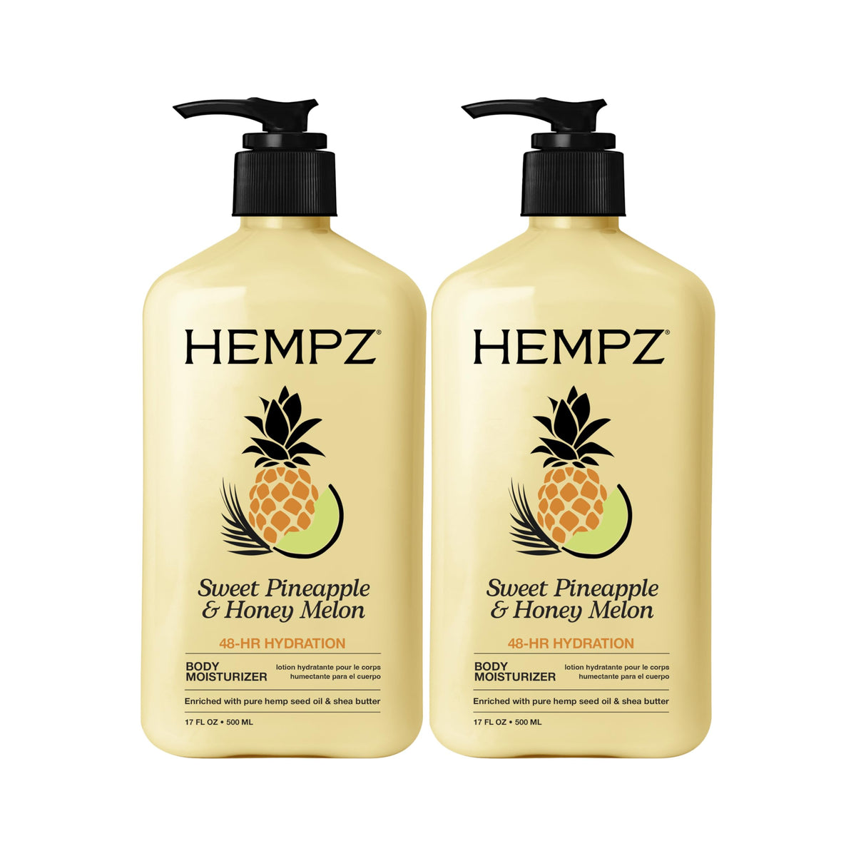 Hempz front packaging showing fragrance and benefits