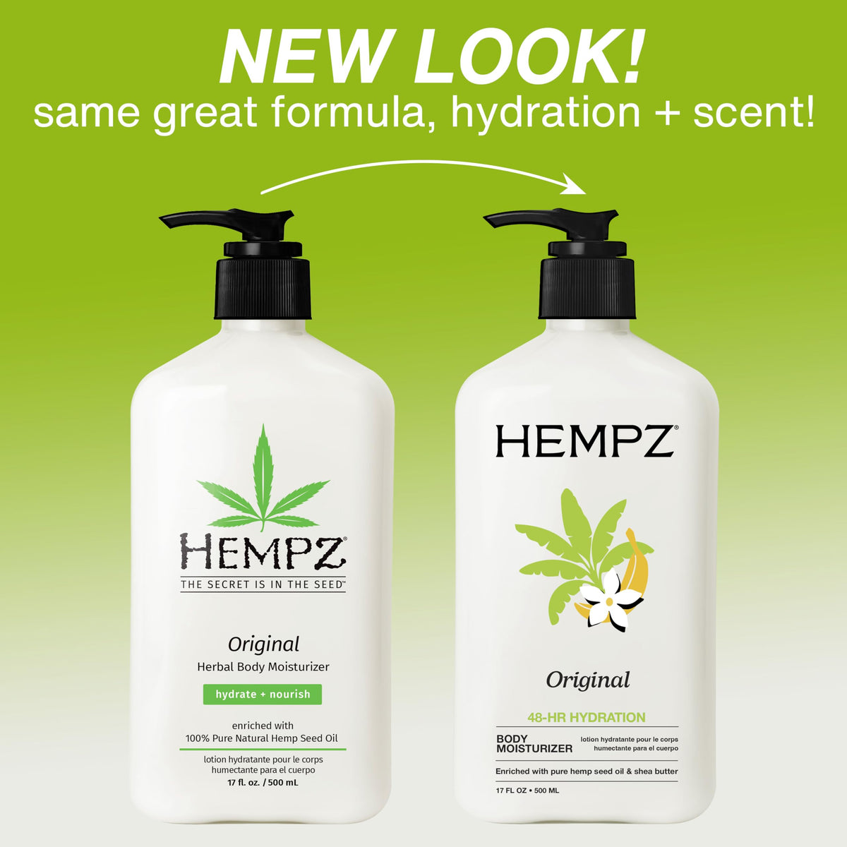 Hempz cream texture close-up illustrating smooth moisturizing finish