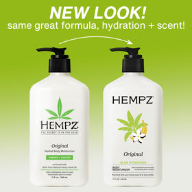 Hempz cream texture close-up illustrating smooth moisturizing finish