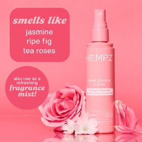 Close-up texture of Hempz mist highlighting lightweight, non-greasy finish