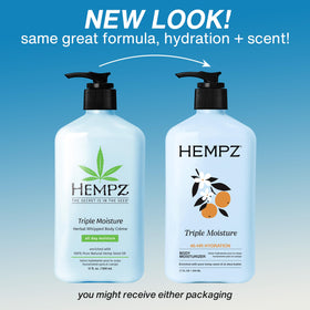 Hempz whipped cream texture closeup illustrating quick absorption and light feel