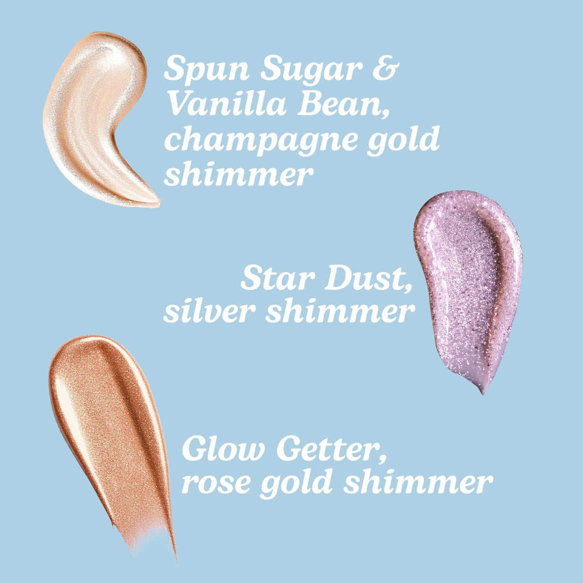 Hempz texture closeup of lotion with fine shimmer highlighting fast-absorbing nourishing finish