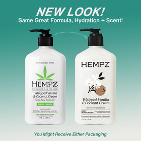 Hempz bottle pump detail highlighting easy dispensing and convenience
