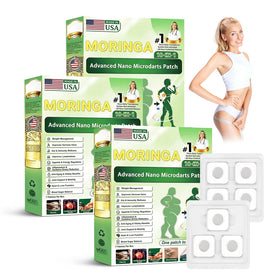 HENGRUNXIN front packaging showing moringa patches and benefits