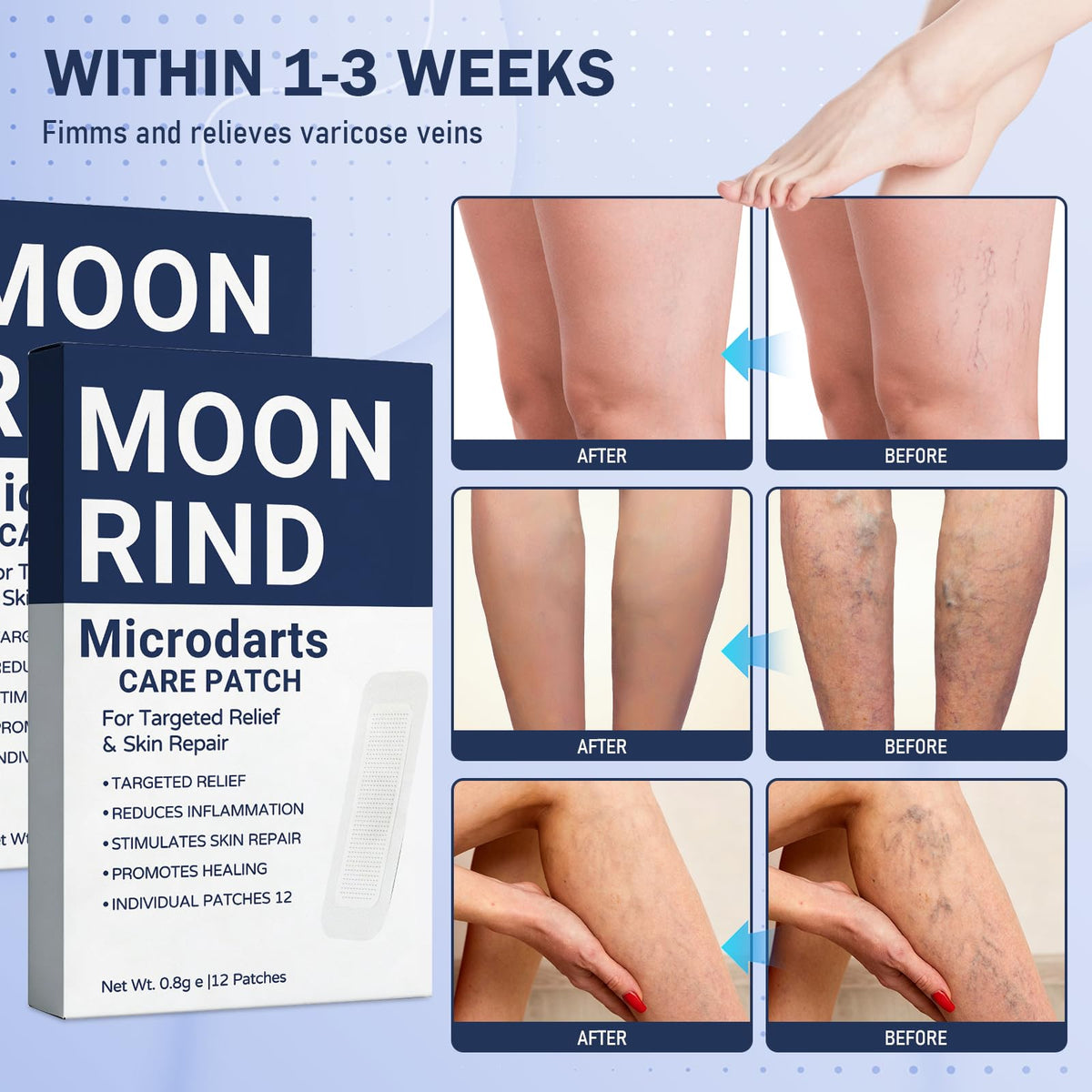 HENGRUNXIN product back label showing ingredients and usage guidance