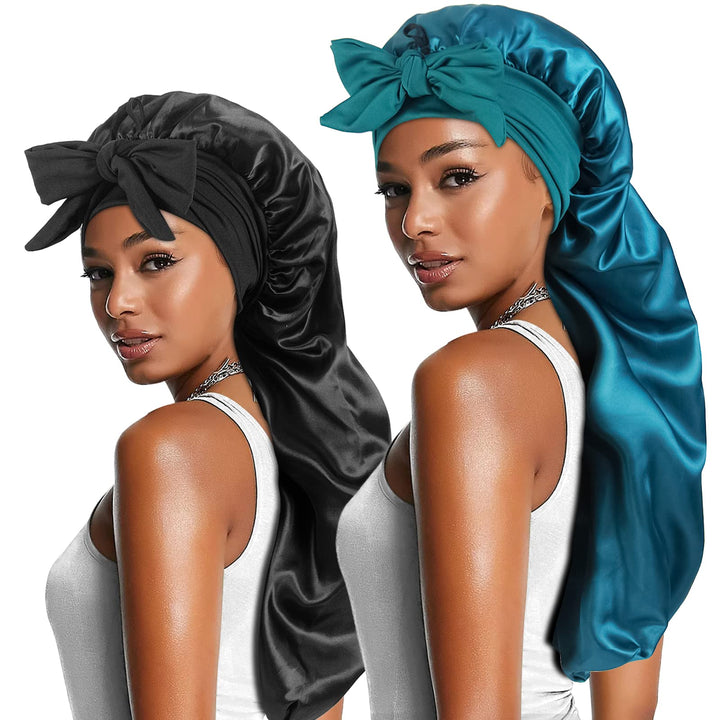 Heniho front view of two bonnets showing neat package and soft look