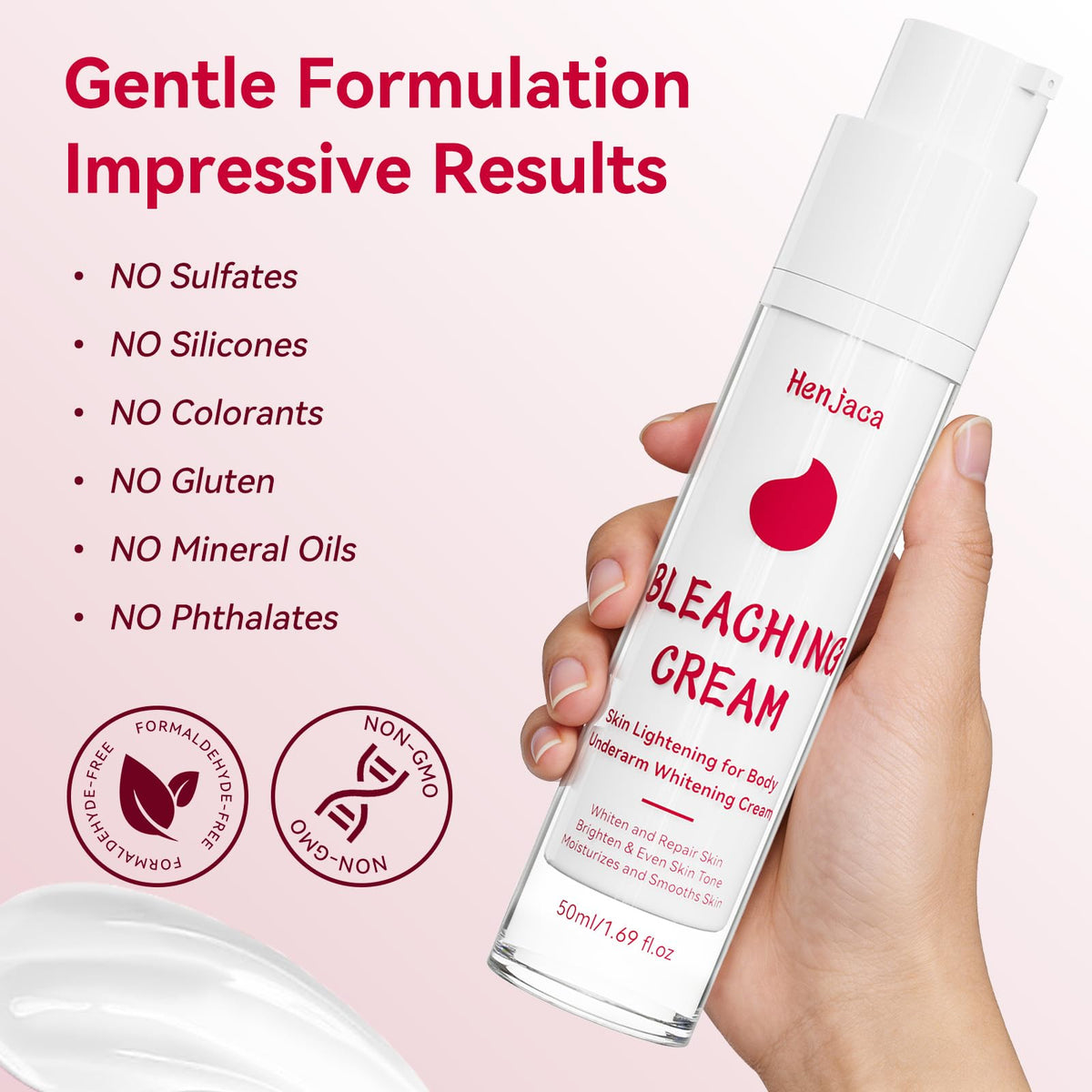 Henjaca placed on bathroom counter in lifestyle scene for daily use