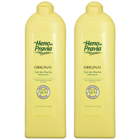 Heno de Pravia front bottles showing classic packaging and easy dispensing benefit