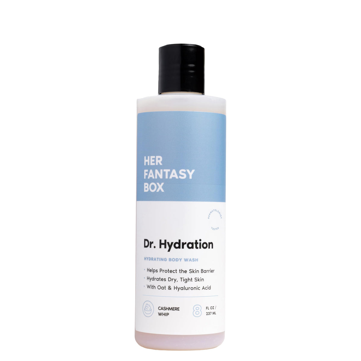 Her Fantasy Box front bottle showing clean branding and benefits