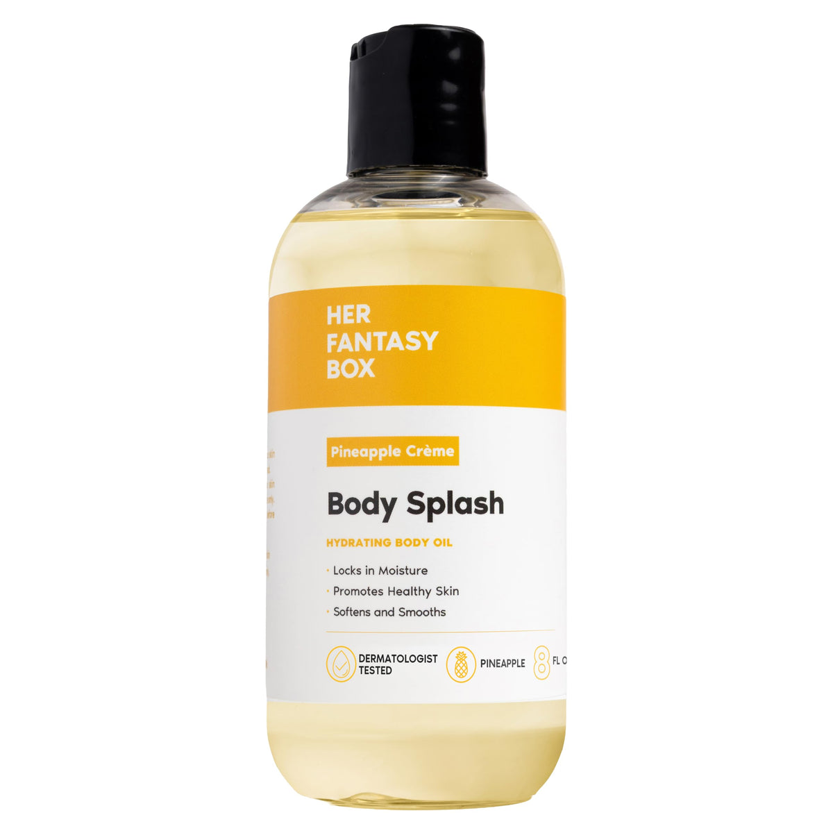 Her Fantasy Box front bottle showing sleek packaging and pineapple scent