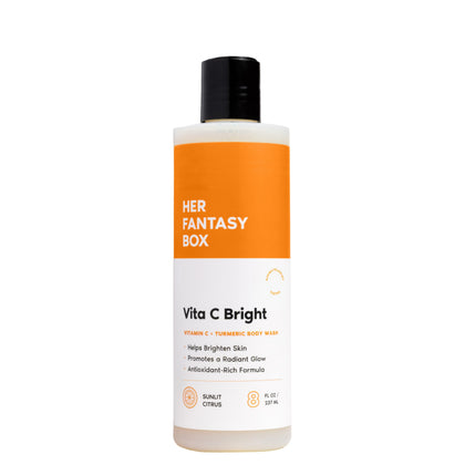 Her Fantasy Box front bottle showing bright citrus label and easy-pour benefit