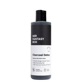 Her Fantasy Box front bottle showing product design and calming scent benefits