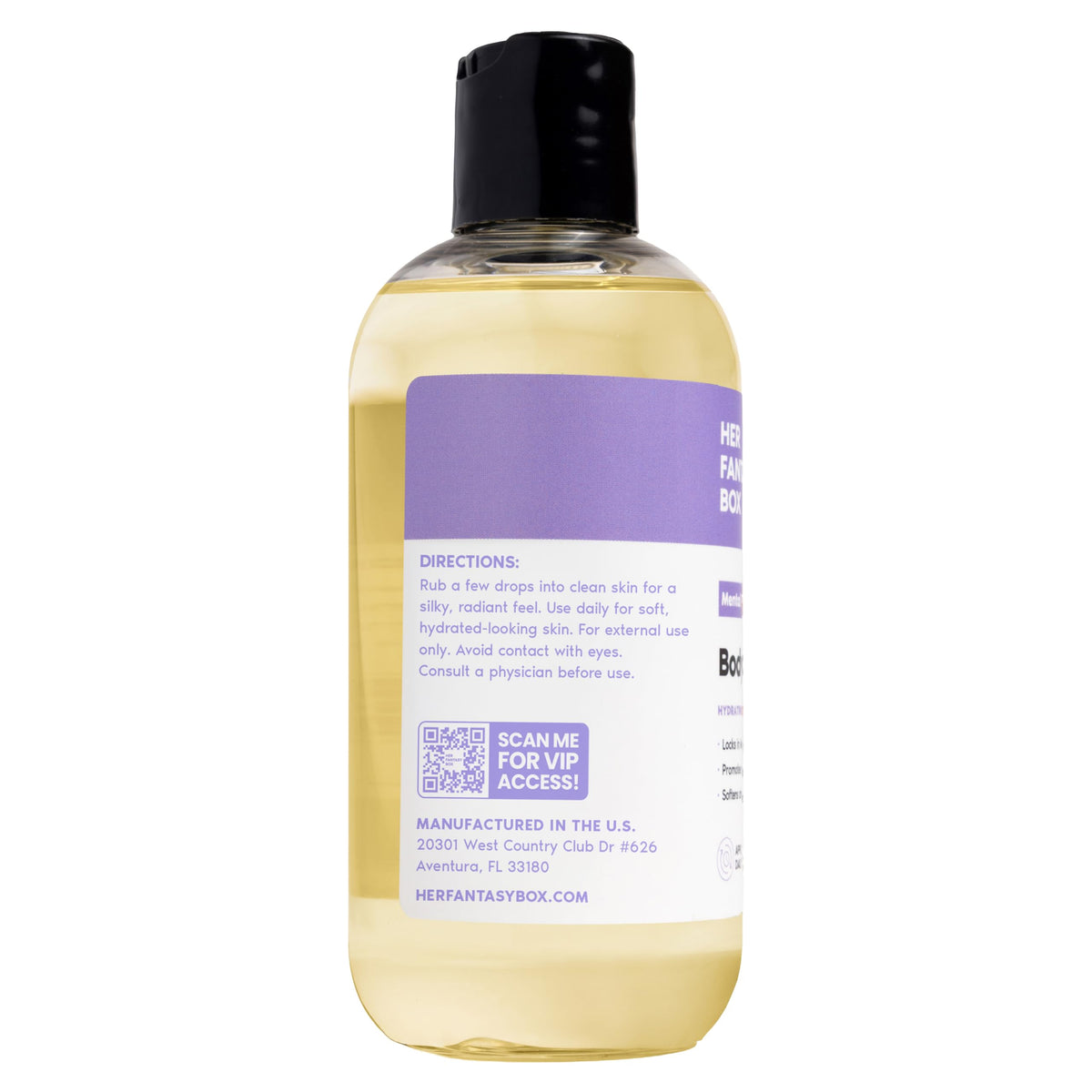 Her Fantasy Box with lavender and chamomile botanicals highlighting natural-inspired fragrance
