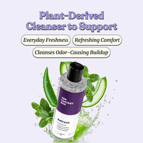 Her Fantasy Box close-up foam texture illustrating mild lather and skin-friendly cleansing