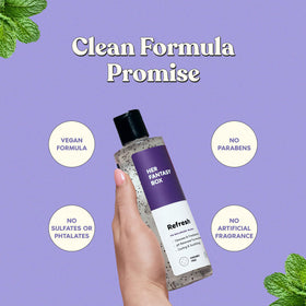 Her Fantasy Box ingredient display with botanical extracts highlighting natural formulation benefits